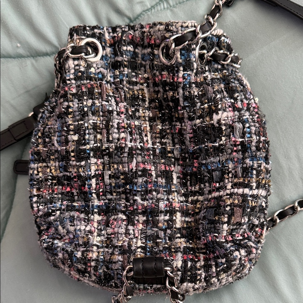 Zara Tweed Mini Backpack - Picture 5 of 6